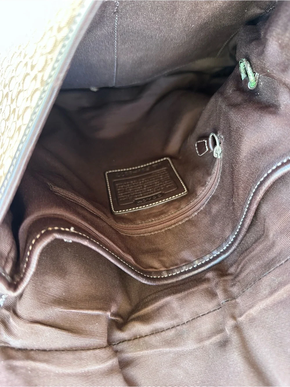 Brown coach SoHo Signature Canvas Crossbody Bag